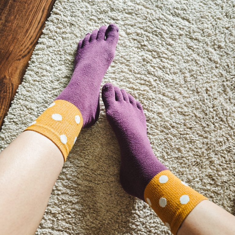chaussettes anatomique à orteils