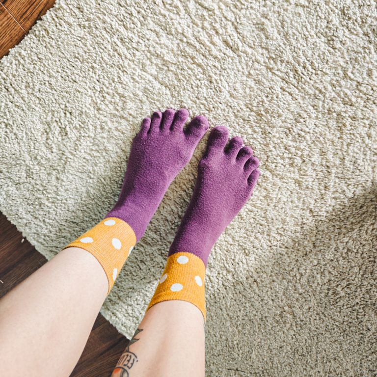 chaussettes à orteils test